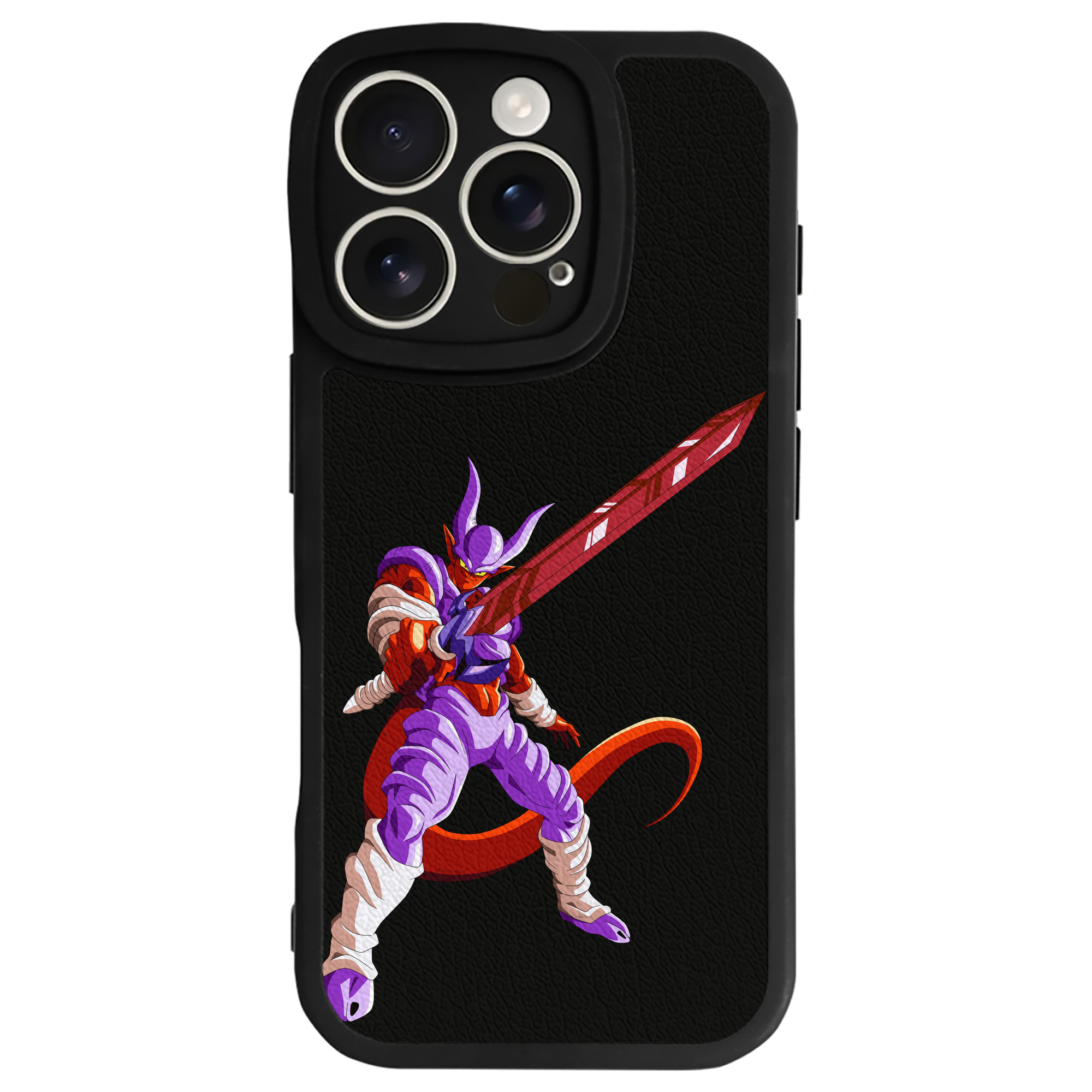 （画像用） ドラゴンボール ジャネンバ DRAGON BALL Janemba 【iPhone 16シリーズ対応】シリコンスマホケース（レザー調） 材質：シリコン